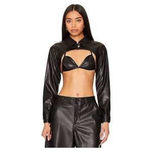 NWT Superdown Demi Crop Jacket in Black